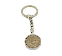 1962 64th Birthday Keyring-British Sixpence Keyring- Mum, Dad, Brother, Sister- 64th Birthday-Coin Keyring, Sixpence Coin, 64th Anniversary SLV