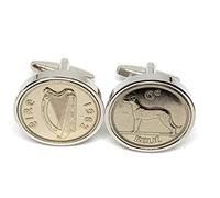 1962 Original Irish 6d Sixpence Coin Cufflinks Ideal for a 64th Birthday/Anniversary