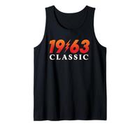 1963 Classic Vintage Retro Design Born Nineteen Sixty Three Tank Top