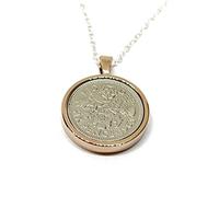 1963 Original Sixpence Solid Pendant for a 63rd birthday Rose/G 63rd birthday gifts for women