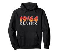 1964 Classic Vintage Retro Design Born Nineteen Sixty Four Pullover Hoodie