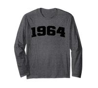 1964 Vintage Arched Varsity Retro Distressed Birthday Year Long Sleeve T-Shirt