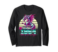 1964 Year of the Dragon 80s Retro Vaporwave Chinese Zodiac Long Sleeve T-Shirt