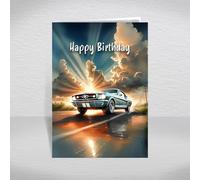 1965 Ford Mustang Birthday Card for Friends & Family - Classic American Muscle Car Pony Car for Vintage Car Lovers & Retro Motoring Fans: Birthday Card (Size A5)