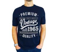 1965 Premium Vintage Year - Aged to Perfection - 60th Birthday Gift | Present Mens T-Shirt Navy M