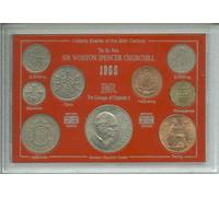 1965 Sir Winston Churchill Full Crown Coin Gift Present Display Set (Retro 60th Birthday Year of Birth or Diamond Wedding Anniversary Present)