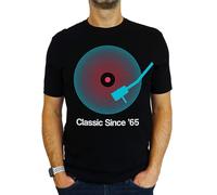 1965 Vinyl Record Neon - Classic Since - 60th Birthday Gift | Present Mens T-Shirt Black XL