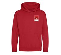 1966 England Frame Kids Hoodie - Red / 14-15 years