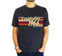 1966 Established Retro Stripes - 60th Birthday Gift | Present Mens T-Shirt Charcoal Grey S