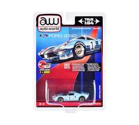 1966 Ford GT40#1 Blue Limited Edition to 6000 Pieces Worldwide 1/64 Diecast Model Car by Auto World CP7921