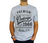 1966 Premium Vintage Year - Aged to Perfection - 60th Birthday Gift | Present Mens T-Shirt Heather S