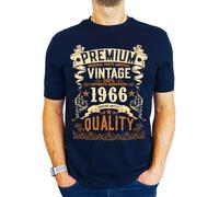 1966 Vintage - Premium Quality - 60th Birthday Gift | Present Mens T-Shirt Navy XL