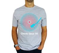 1966 Vinyl Record Neon - Classic Since - 60th Birthday Gift | Present Mens T-Shirt Heather L
