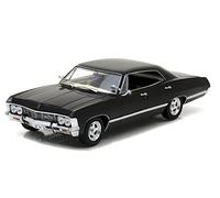 1967 Chevy Impala Sport Sedan Tuxedo Black 1/24 Diecast Model Car by Greenlight 84035