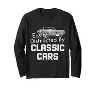 1967 Mercury Classic Cougar Easily Distracted by Classic car Long Sleeve T-Shirt