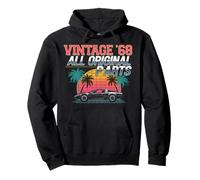 1968 Birthday 57th Birthday Retro Bday Born Vintage 57 Years Pullover Hoodie
