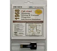 1968 Colorized Ford Mustang Wiring and Vacuum Diagrams (USB)