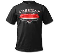 1968 Corvette Stingray Tribute Men's T-Shirt Black | American Muscle Car Fan Art Gift Idea | S-6XL | Made in The EU, 2XL, Red