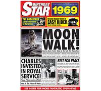 1969 Birthday Gifts - 1969 DVD and 1969 Birthday Star Greetings Card