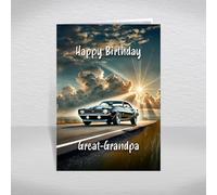 1969 Chevrolet Camaro Birthday Card for Great-Grandpa - Classic Chevy ’69 Camaro Muscle Car for Retro American Car Fans & Collectors: Great-Grandpa Birthday Card (Size A5)