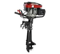 196CC 7HP Outboard Motor 4 Stroke Outboard Engine Petrol Boat Engine 6000R/min Wind Cooling CDI System 3 Speed TCI Ignition for Boat Inflatable Canoes Kayaks