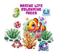 197 colouring pages of sea world sea life, ocean, lake, water animals, fishes and all other creatures
