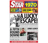 1970 Birthday Gifts - 1970 DVD and 1970 Birthday Star Greetings Card