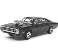 1970 Charger with Blown Engine Black 1/43 Diecast Model by IXO Models IA43007