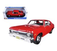 1970 Chevrolet Nova SS Coupe Red 1/18 Diecast Model Car by Maisto