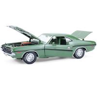 1970 R/T Hemi F8 Green with Black Stripes and Green Interior Mr. Norm's Challenger 1/18 Diecast Model Car by Greenlight 13700