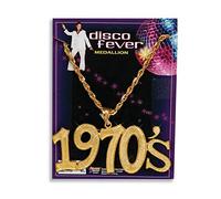 Bristol Novelty BA1079 1970’s Disco Necklace | Unisex | Gold 1970', Womens, One Size