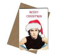1970's HEARTHROB DAVID ESSEX - MERRY CHRISTMAS - A5 GREETING CARD