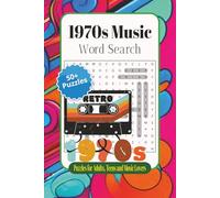 1970s Music Word Search Puzzle Book: Word searches with Easy to Read Print about 1970s Bands, Songs, Music Trivia and More | 6 x 9, 110 pages | 50+ Puzzles...Gift for Vacations, Holidays or Free Times