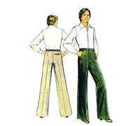 1970s Sewing Pattern, Men’s Trousers - Waist: 30 - 39” (76 - 99cm) Multisized