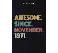 1971 Birthday Gift Notebook: 1971 Birthday Gift / 51st Birthday Gift / 51st Party Decoration / 51st Birthday Sign / Born in 1971