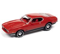 1971 Mach 1 Bright Red with Black Bottom (007) "Diamonds are Forever (1971) Movie Series 1/64 Diecast Model Car by Johnny Lightning JLPC002-JLSP126