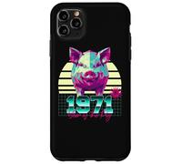 1971 Year of the Pig Birthday 80s Retro Chinese Zodiac Sign Case for iPhone 11 Pro Max
