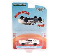 1972 AMC Javelin SST White Astro Spiral Jump Hobby Exclusive 1/64 Diecast Model Car by Greenlight 30329