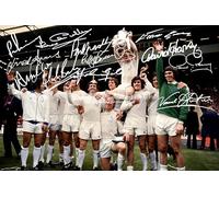 1972 FA Cup Leeds Revie Squad Signed (printed) A4 Photo Printed Autograph Elland Road