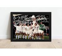 1972 FA Cup Leeds Revie Squad Signed (printed) Framed A4 Photo Printed Autograph Elland Road