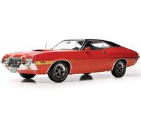 1972 Gran Torino Sport 2-Door Red with Black Vinyl Top 1/18 Diecast Model Car by IXO Models 18CMC26322