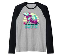 1972 Year of The Rat Birthday 80s Retro Chinese Zodiac Sign Raglan Baseball Tee