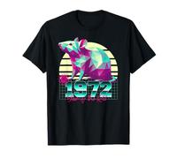 1972 Year of The Rat Birthday 80s Retro Chinese Zodiac Sign T-Shirt