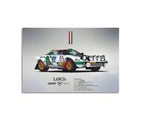 1973 Retro Rally Racing Car for Lancia Stratos HF Sports Car Poster Decorative Painting Canvas Wall Posters And Art Picture Print Modern Family Bedroom Decor Posters