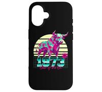 1973 Year of the Ox Birthday 80s Retro Chinese Zodiac Sign Case for iPhone 16