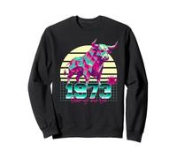 1973 Year of the Ox Birthday 80s Retro Chinese Zodiac Sign Sweatshirt