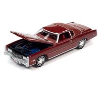 1975 Eldorado Firethorn Red Metallic with Rear Section of Roof Matt Dark Red Luxury Cruisers Limited Edition to 14910 Pieces Worldwide 1/64 Diecast Model Car by Auto World 64352-AWSP098B