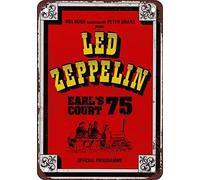 1975 Led Zeppelin At Earl'S Court Vintage Look Reproduction Metal Tin Sign Vintage Metal Tin Sign 8X12 Inches