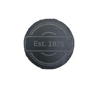 1975 Round Slate Coaster Stamp Shape - 50th Birthday Gift for Men or Women - Round Laser Engraved Stone Drink Mat - Funny Gift Idea - Vintage Born in 1975 Design