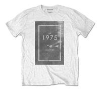 The 1975 T Shirt Facedown Band Logo new Official Mens White